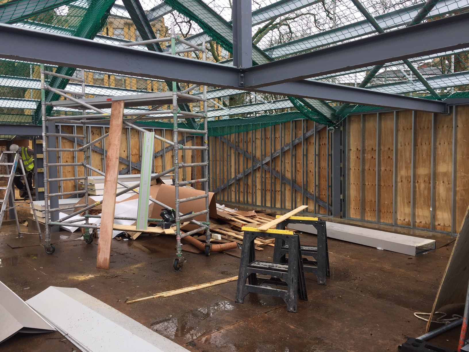 Building work at Highbury Pool