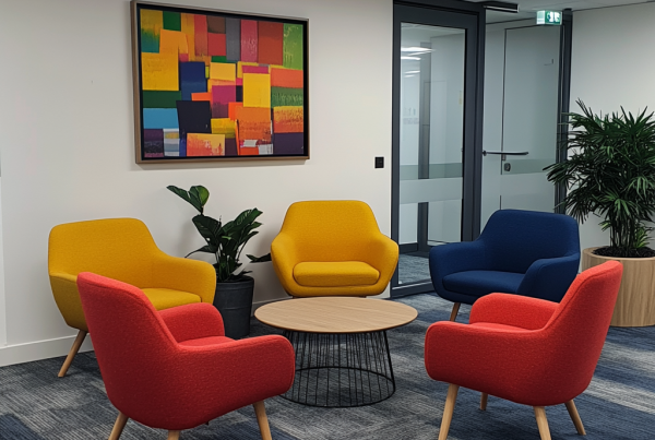 Staff room armchairs