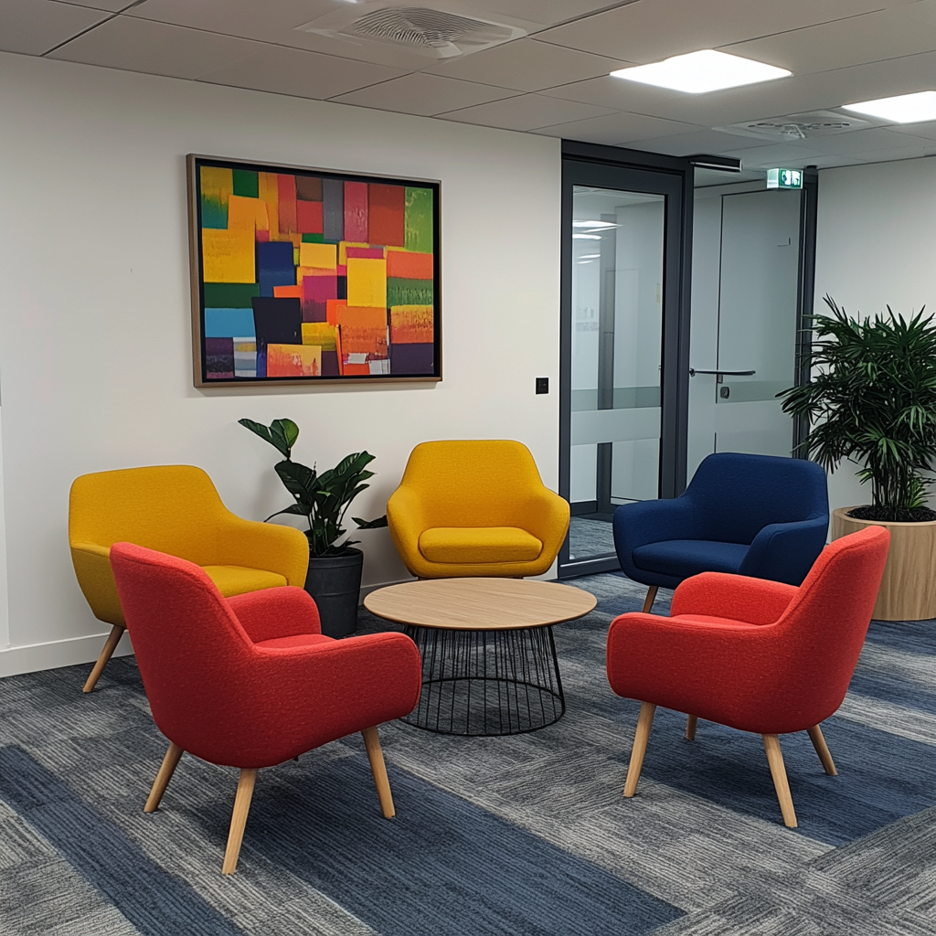 Staff room armchairs